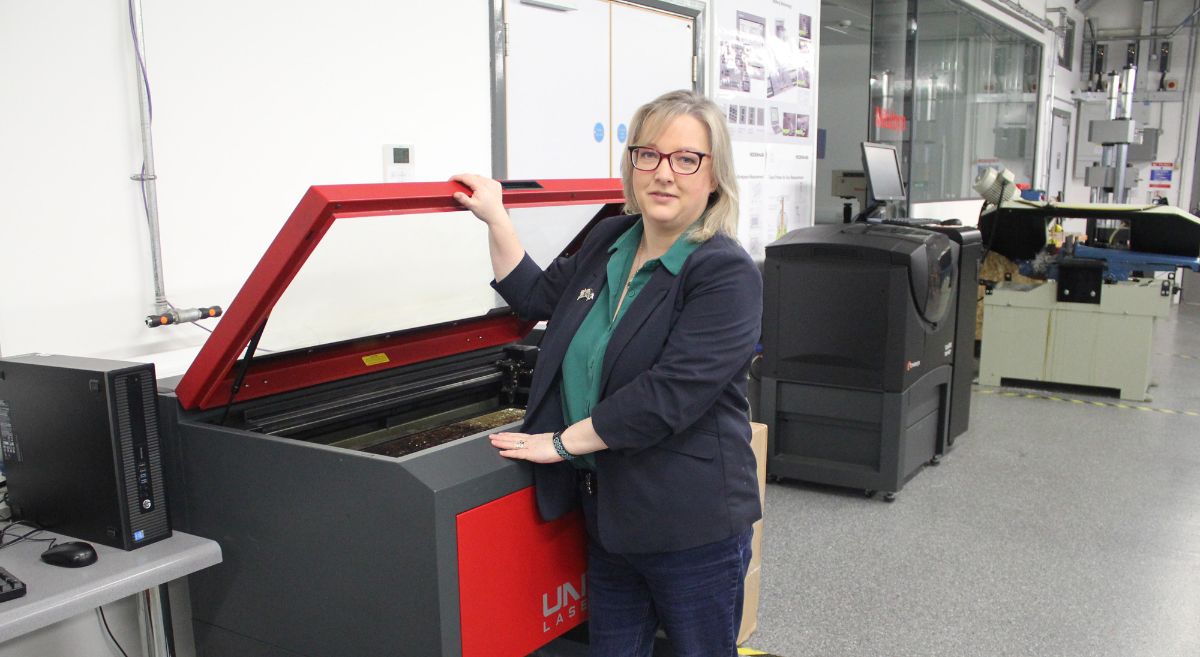 Aine McGreeghan pictured in the SERC Engineering Suite